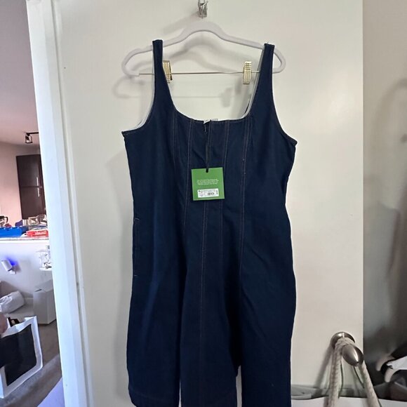 Denim Blue Midi Dress - Picture 3 of 4